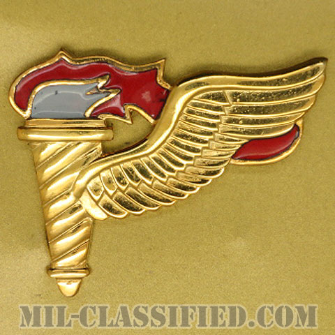 先導降下員章 (パスファインダー)（Pathfinder Badge）[カラー/鏡面仕上げ（18カラット金メッキ・18 Karat Gold Plated）/バッジ/1点物]の画像