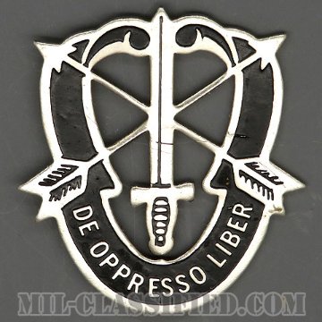特殊部隊群（Special Forces Group）[カラー/クレスト（Crest・DUI・DI）バッジ（ビアカン）/ローカルメイド/1960s/中古1点物]画像