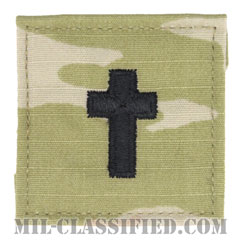 キリスト教従軍牧師科章（Chaplain Corps, Christian Faith）[OCP（3C）/階級章/ベルクロ付パッチ]の画像