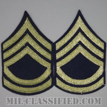技術軍曹 (T/SGT)（Technical Sergeant 2nd Grade）[ウール・フェルト生地刺繍タイプ/階級章（1942-1948）/パッチ/ペア（2枚1組）/1点物]画像