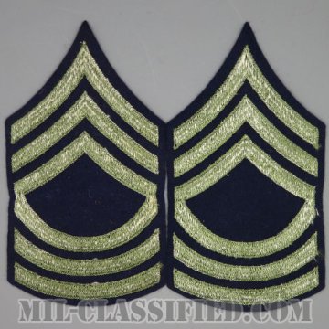 曹長（Master Sergeant (MSG)）[ウール・フェルト生地刺繍タイプ/階級章（1942-1948）/パッチ/ペア（2枚1組）/1点物]画像