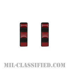 准尉 (CWO-4)（Chief Warrant Officer 4）[サブデュード（ブラックメタル）/襟用ミニサイズ/海兵隊階級章/バッジ/ペア（2個1組）]の画像