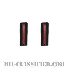 准尉 (CWO-5)（Chief Warrant Officer 5）[サブデュード（ブラックメタル）/襟用ミニサイズ/海兵隊階級章/バッジ/ペア（2個1組）]の画像