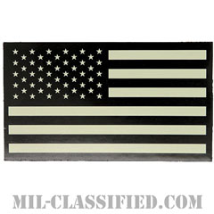 星条旗 グレー（フォワード）（USA Flag (Forward)）[IR（赤外線）反射素材/ベルクロ付パッチ]画像