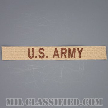 U.S.ARMY [デザート/ブラウン刺繍/ネームテープ/パッチ]の画像