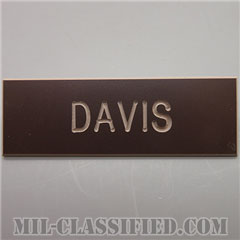 DAVIS [アメリカ陸軍（AGSU）用ネームプレート（名札）]の画像