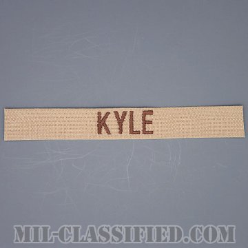 KYLE [デザート/ブラウン刺繍/ネームテープ/パッチ]の画像