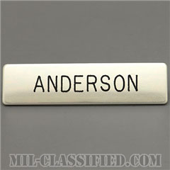 ANDERSON [スチールネームプレート（名札）/シルバー/ラージ]の画像