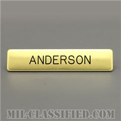 ANDERSON [スチールネームプレート（名札）/ゴールド/スモール]の画像