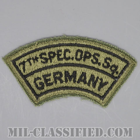 第7特殊作戦隊（7th Special Operations Squadron "GERMANY"）[サブデュード/カットエッジ/ドイツ製/パッチ/1点物]画像