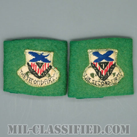 第2砲兵連隊リーダー識別章（2nd Artillery Regiment, Leadership Tabs）[ペア（2枚1組）/中古1点物]の画像