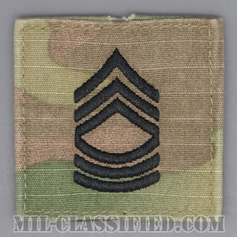 曹長（Master Sergeant (MSG)）[OCP（7C）/階級章/ベルクロ付パッチ/中古1点物]画像