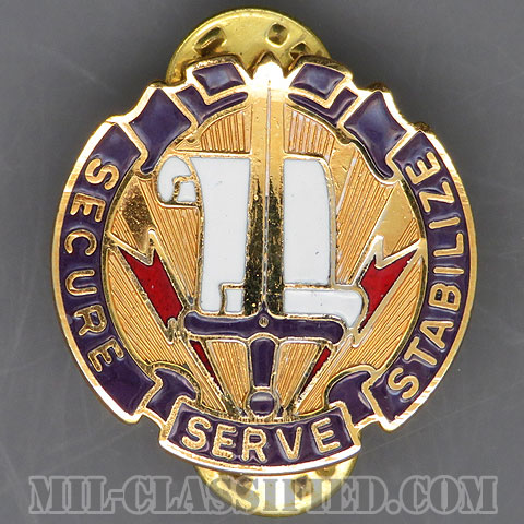 第405民事活動大隊（405th Civil Affairs Battalion）[カラー/クレスト（Crest・DUI・DI）バッジ/中古1点物]の画像