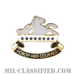 第8騎兵連隊（リバース）（8th Cavalry Regiment (Reversed)）[カラー/クレスト（Crest・DUI・DI）バッジ/レプリカ]画像