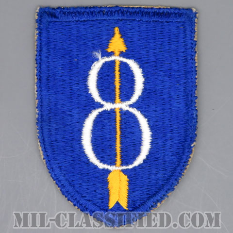 第8歩兵師団（8th Infantry Division）[カラー/カットエッジ/パッチ/1点物]の画像