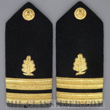 大尉 (衛生業務科)（Lieutenant (LT), Medical Service Corps）[ショルダーボード階級章（女性用）/ペア（2枚1組）/中古1点物]画像