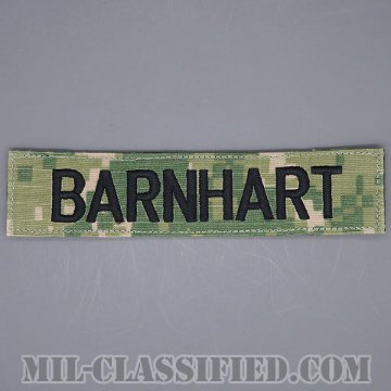BARNHART [NWU Type3（AOR2）/海軍ネームテープ/ベルクロ付パッチ]画像