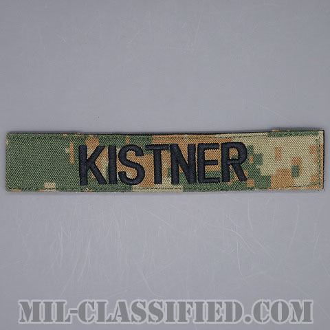 KISTNER [MARPAT/ウッドランド/海兵隊ネームテープ/ベルクロ付パッチ]画像