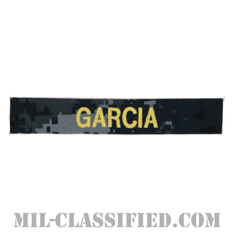 GARCIA [NWU Type1/ゴールド刺繍/海軍ネームテープ/生地テープパッチ]画像