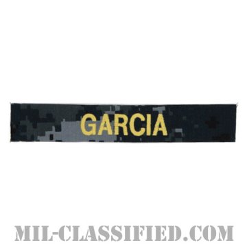 GARCIA [NWU Type1/ゴールド刺繍/海軍ネームテープ/生地テープパッチ]画像