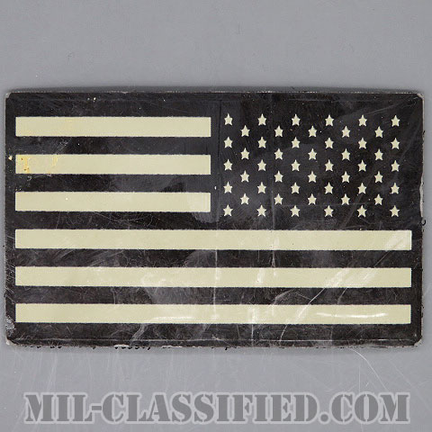 星条旗 グレー（リバース）（USA Flag (Reversed)）[IR（赤外線）反射素材/ベルクロ付パッチ/中古1点物]の画像