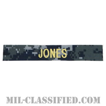 JONES [NWU Type1/ゴールド刺繍/海軍ネームテープ/生地テープパッチ]画像