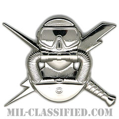 空軍潜水員章（Air Force Diver Badge）[カラー/鏡面仕上げ/バッジ]画像