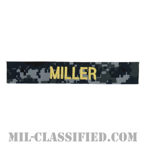 MILLER [NWU Type1/ゴールド刺繍/海軍ネームテープ/生地テープパッチ]の画像