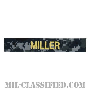 MILLER [NWU Type1/ゴールド刺繍/海軍ネームテープ/生地テープパッチ]画像