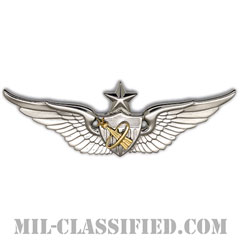 宇宙飛行士章 (シニア)（Army Astronaut Pilot Badge, Senior）[カラー/鏡面仕上げ/バッジ]画像
