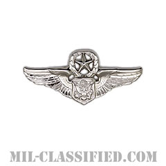 航空機搭乗員章 (将校用マスター・エアクルー)（Air Force Officer Master Aircrew Badge）[カラー/鏡面仕上げ/ミニサイズ/バッジ]画像
