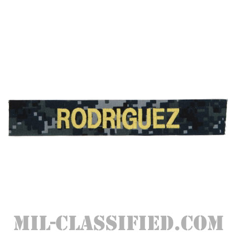 RODRIGUEZ [NWU Type1/ゴールド刺繍/海軍ネームテープ/生地テープパッチ]画像