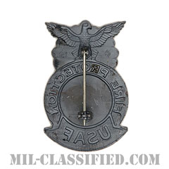 防火章（Fire Protection Badge, Firefighter）[カラー/燻し銀/バッジ/ミニサイズ/ピンバック]画像