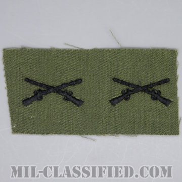 歩兵科章（Infantry Branch Insignia）[サブデュード/兵科章/1960s/コットン100％/パッチ/ペア（2枚1組）/1点物]画像