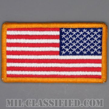 星条旗 カラー（リバース）（USA Flag (Reversed)）[メロウエッジ/ベルクロ付パッチ/中古1点物]画像