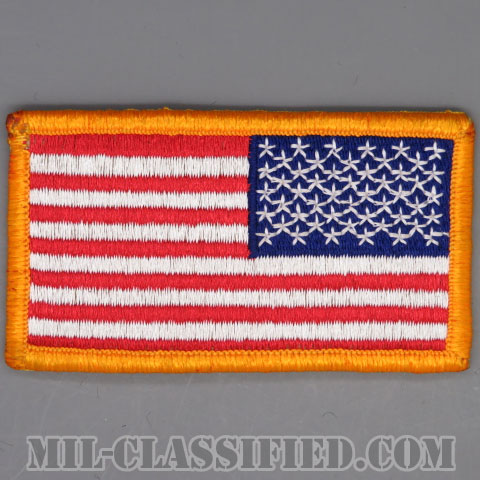 星条旗 カラー（リバース）（USA Flag (Reversed)）[メロウエッジ/ベルクロ付パッチ/中古1点物]の画像