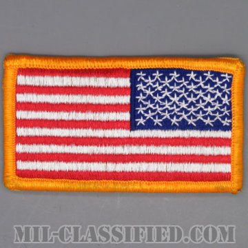 星条旗 カラー（リバース）（USA Flag (Reversed)）[メロウエッジ/ベルクロ付パッチ/中古1点物]画像