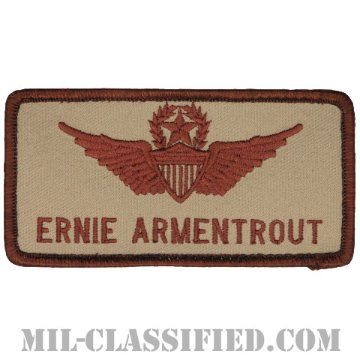 ERNIE ARMENTROUT (飛行士章 (マスター・パイロット))（Army Aviator (Pilot), Master）[デザート/メロウエッジ/ベルクロ付パッチ]画像