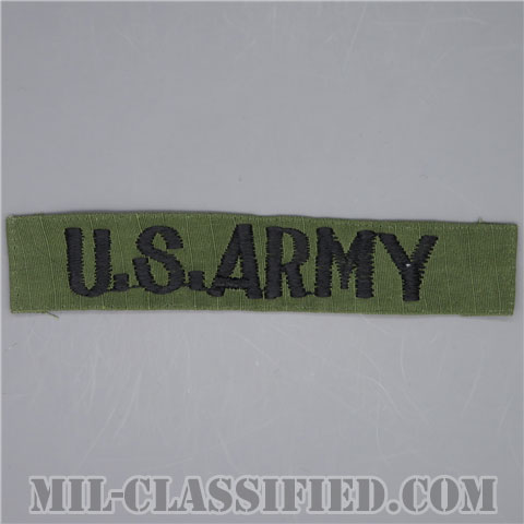 U.S.ARMY [サブデュード/コットン・リップストップ生地/横振り刺繍/ネームテープ/パッチ/中古1点物]の画像