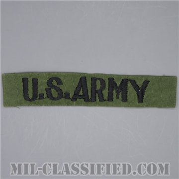 U.S.ARMY [サブデュード/コットン・リップストップ生地/横振り刺繍/ネームテープ/パッチ/中古1点物]画像