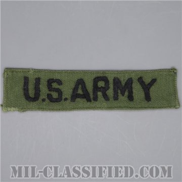 U.S.ARMY [サブデュード/コットン・サテン生地/手刺繍/ネームテープ/パッチ/中古1点物]画像