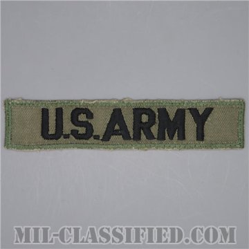 U.S.ARMY [サブデュード/コットン・ツイル生地/機械刺繍/ネームテープ/パッチ/中古1点物]画像