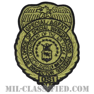 アメリカ空軍特別捜査局特別捜査官 識別章（Office of Special Investigations, Special Agent Badge）[OCP/ベルクロ付パッチ]画像