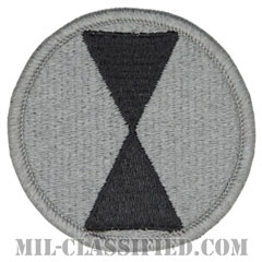 第7歩兵師団（7th Infantry Division）[UCP（ACU）/メロウエッジ/縫い付け用（ベルクロ未加工）パッチ]の画像