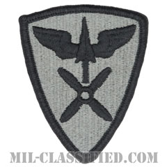 第110航空旅団（110th Aviation Brigade）[UCP（ACU）/メロウエッジ/縫い付け用（ベルクロ未加工）パッチ]の画像