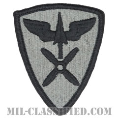 第110航空旅団（110th Aviation Brigade）[UCP（ACU）/メロウエッジ/縫い付け用（ベルクロ未加工）パッチ]画像