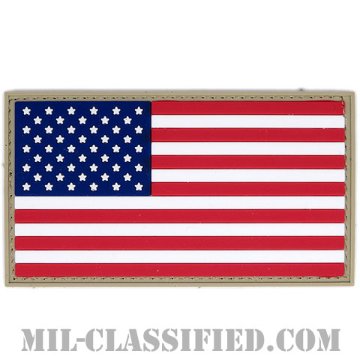 星条旗 カラー（フォワード）（USA Flag (Forward)）[カラー/PVC/ベルクロ付パッチ]画像