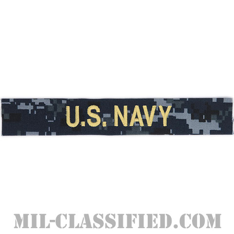 U.S.NAVY [NWU Type1/ゴールド刺繍/海軍ネームテープ/生地テープパッチ]の画像