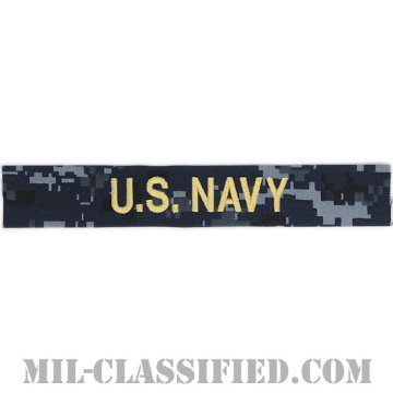 U.S.NAVY [NWU Type1/ゴールド刺繍/海軍ネームテープ/生地テープパッチ]画像