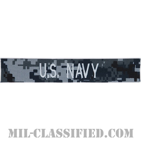 U.S.NAVY [NWU Type1/シルバー刺繍/海軍ネームテープ/生地テープパッチ]画像